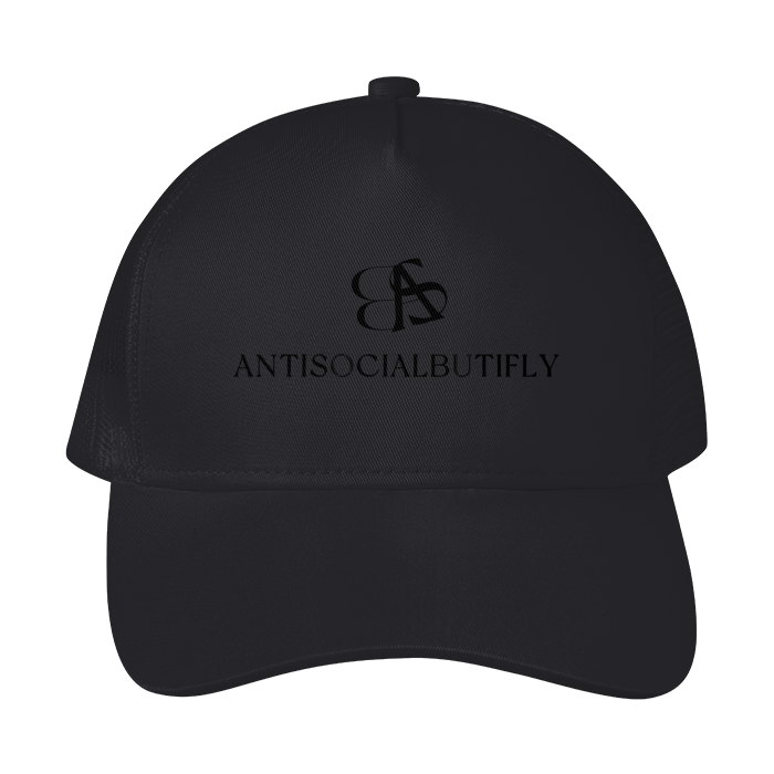 HAT,BLACK,TRUCKERHAT,SWAG,ASB,ANTISOCIALBUTIFLY